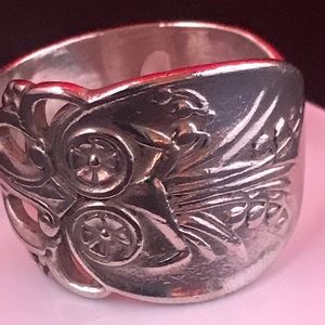 Vintage silver spoon ring
